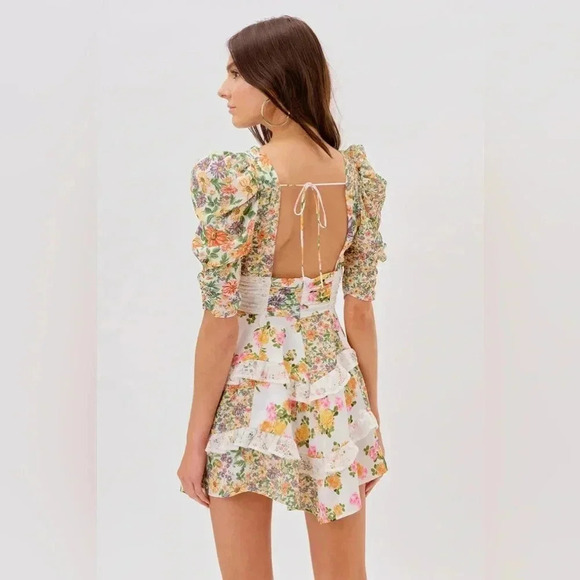 Rosalyn Floral Minidress For Love & Lemons - Picture 2 of 7